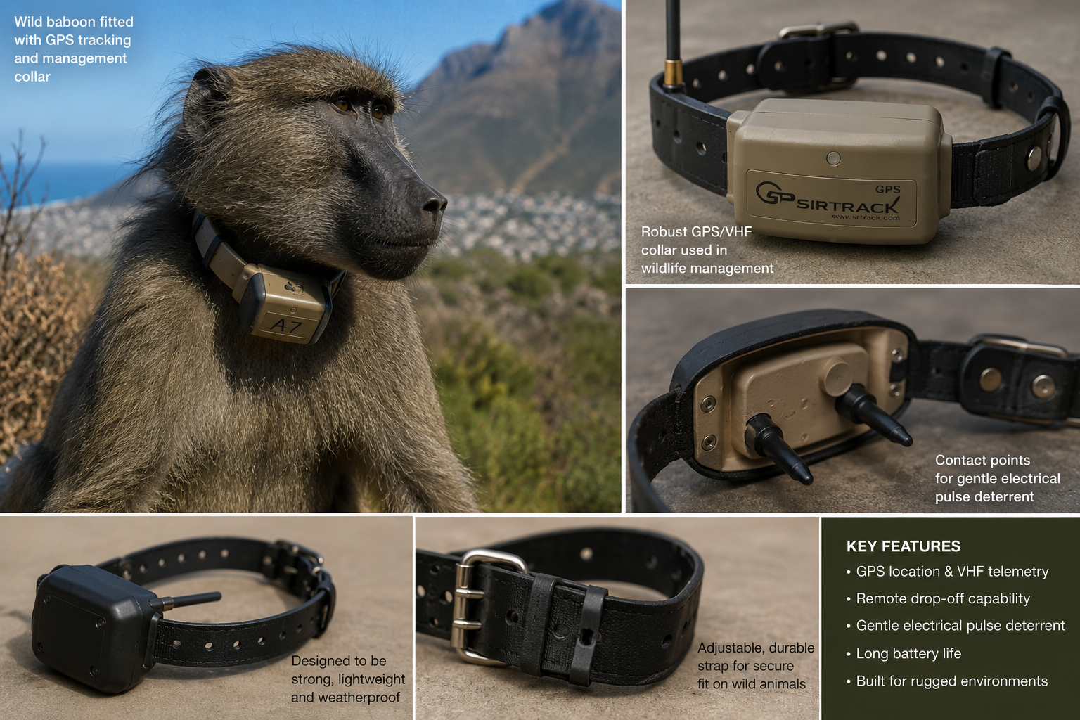 Illustrative wildlife GPS collar concept